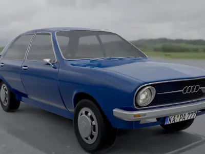 audi s80 1977 3D model