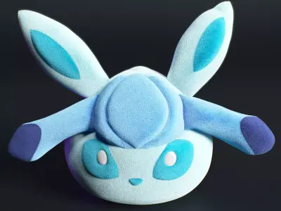 glaceon pokemon kids 3D model