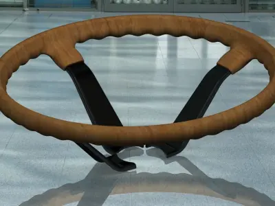 Steering wheel 3D model
