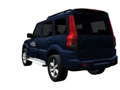 Mahindra Scorpio Low-poly 3D model