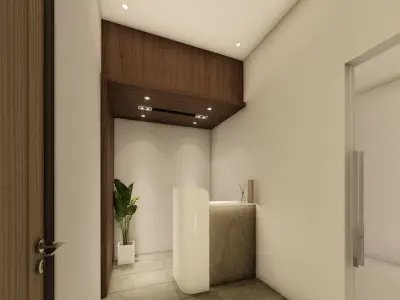 LUXURY MINIMALIST OFFICE 3D model