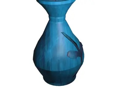 flowerpot Low-poly 3D model