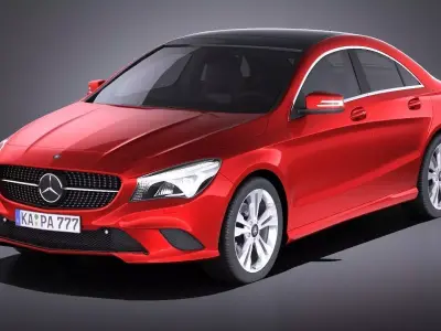 Mercedes-Benz CLA-class 2014 VRAY 3D model