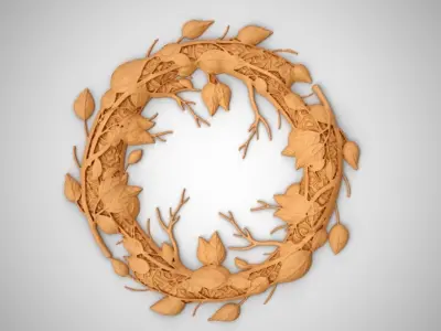 Engraving Autumn 3D print model