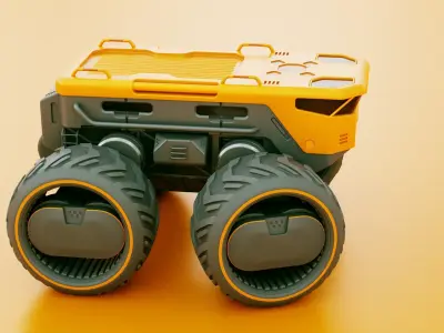 CARGO TRUCK X-50  Rigged 3D model