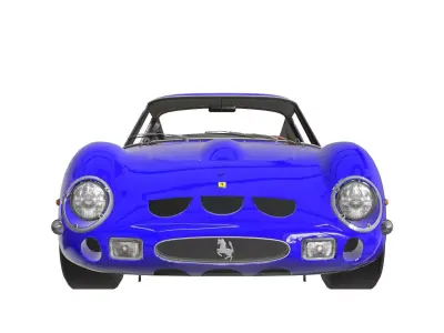 1962 Ferrari 250 GTO 3D Model - High-Quality Classic Racing Car Low-poly 3D model