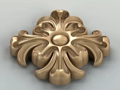 Round rosette 016 3D model