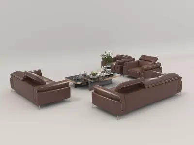 Modern Sofa and Armchair 4 3D model