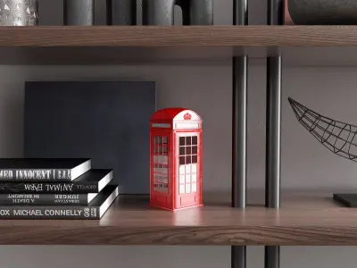 Stylish Decor On The Shelves 3D model