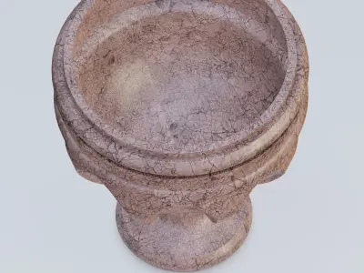 Garden urn planter17 3D model