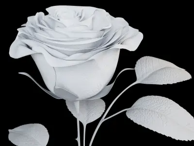 Red Rose 3D model purchase