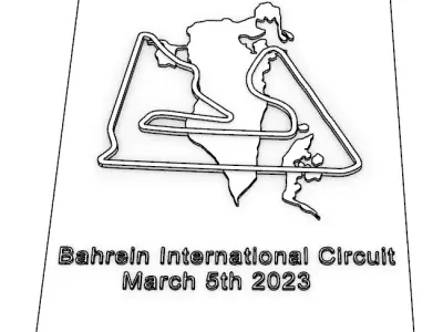 Bahrein International Circuit 3D print model