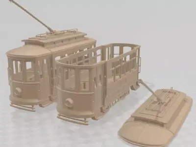 Old Tram - 1 Printable 3D print model
