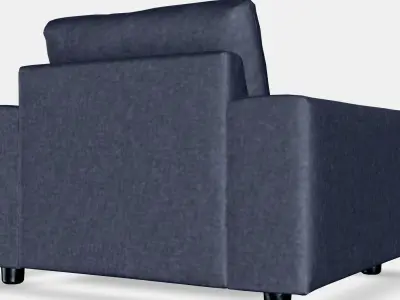 VIMLE Armchair 4 Low-poly 3D model