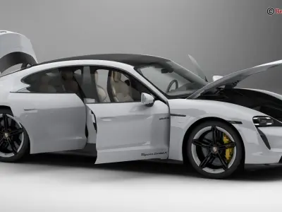 Porsche Taycan Turbo S 2020 3D model