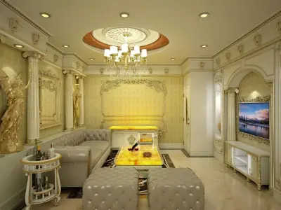 Karaoke Room with Classical Touch 3D model