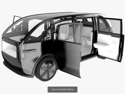 Canoo vehicles 3D Model Pack