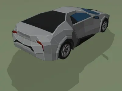 Low Poly Sport Car Low-poly 3D model buy