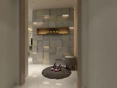 Singapore Residential Interior 3D model