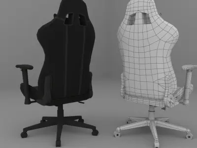 Gaming Chair Low-poly 3D model