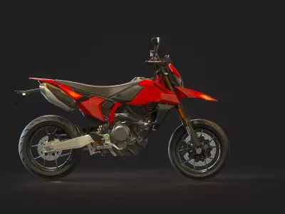 Base model Ducati Hypermotard 698 2024 3D model