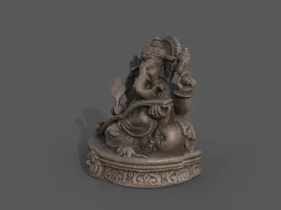 Ganesh  God of Knowledge Low-poly 3D model