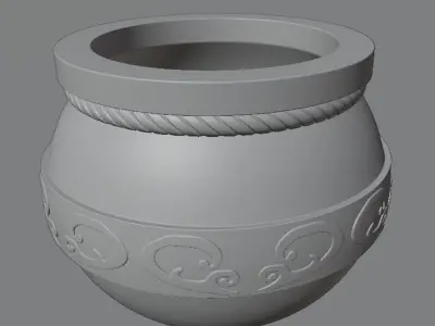 planter - vase - garden urn - pot 3D print model