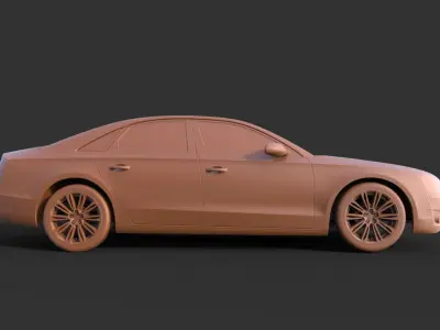 Audi A8 2014 3D print model