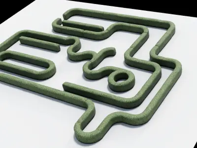 Hedge bush - Game Ready - Low-poly 3D model