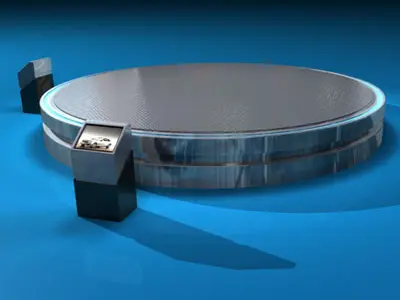 Expo platform turntables 3D model