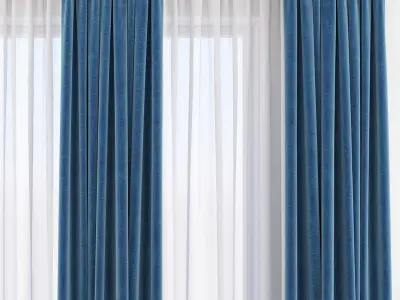 Set 85 Curtains 3D model