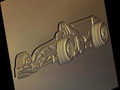 Formula 1 Suitable for embossing Hot Foil Technique 3D model