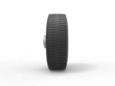 Car wheel 6 Scale 1 to 10 3D print model