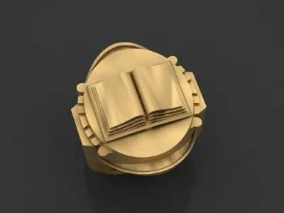 The Book Ring 3D print model