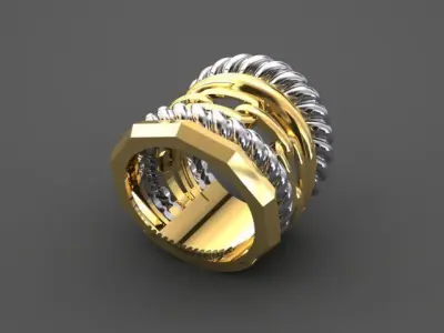 David Yurman ring 3D print model