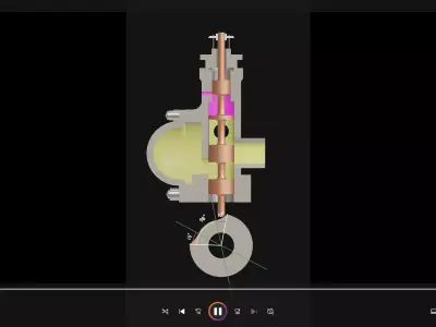 Engine air starting Marine parts 3D model