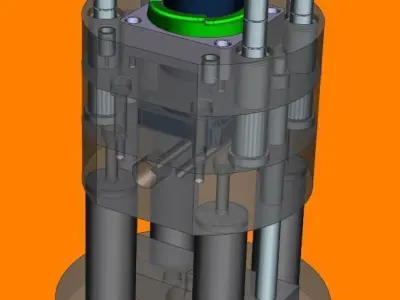 One test cup mold 3D model