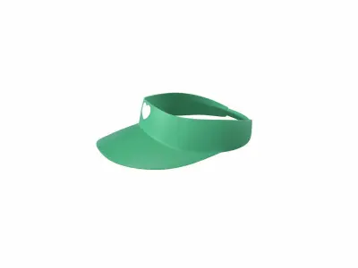 Low-Poly Visor Cap 02 Low-poly 3D model
