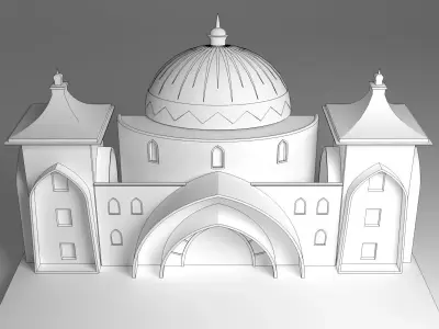 Indian wedding stage 3D model order
