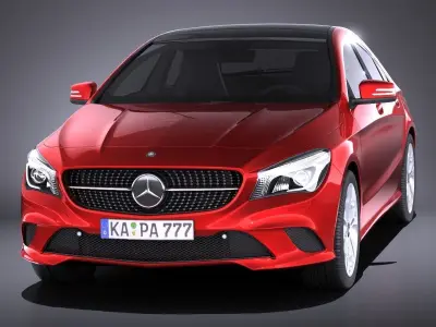 Mercedes-Benz CLA-class 2014 VRAY 3D model