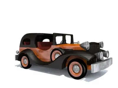 toy wooden car 3D model purchase