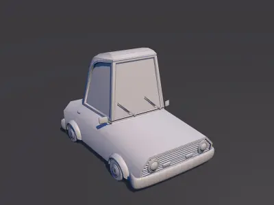 Low Poly Car Model TE-043 Low-poly 3D model