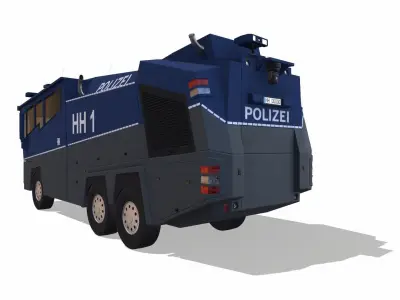 Wasserwerfer WaVe10 Low-poly 3D model