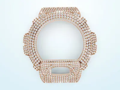 G Shock DW 6900 Watch Diamond Watch-Case  3D print model