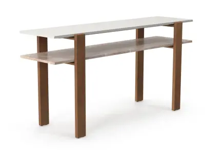 Marble Console Low-poly 3D model