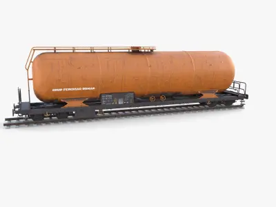 CFR Tanker Rail Car v3 3D model