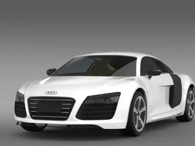 Audi R8 eTron Prototype 2013 3D model