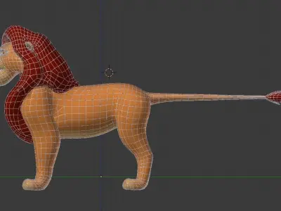 Mufasa Lion King Low-poly 3D model