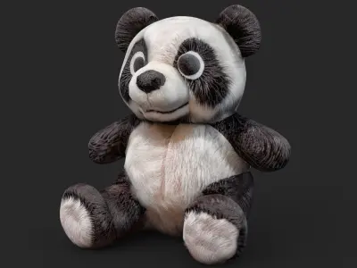 Panda  Low-poly 3D model