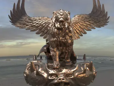 Great lion Aslan 3  3D model